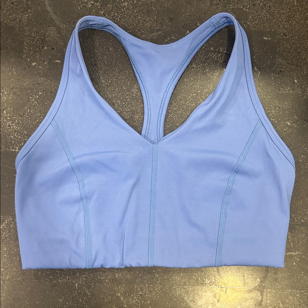 LNDR Femme Fatale recycled sports bra vibrant blue small